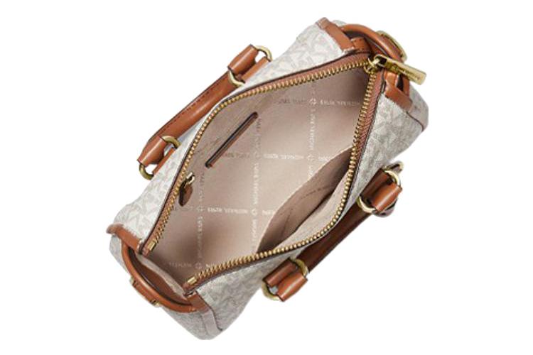 Сумка женская MICHAEL KORS Carine Canvas With Leather через плечо, ванильная