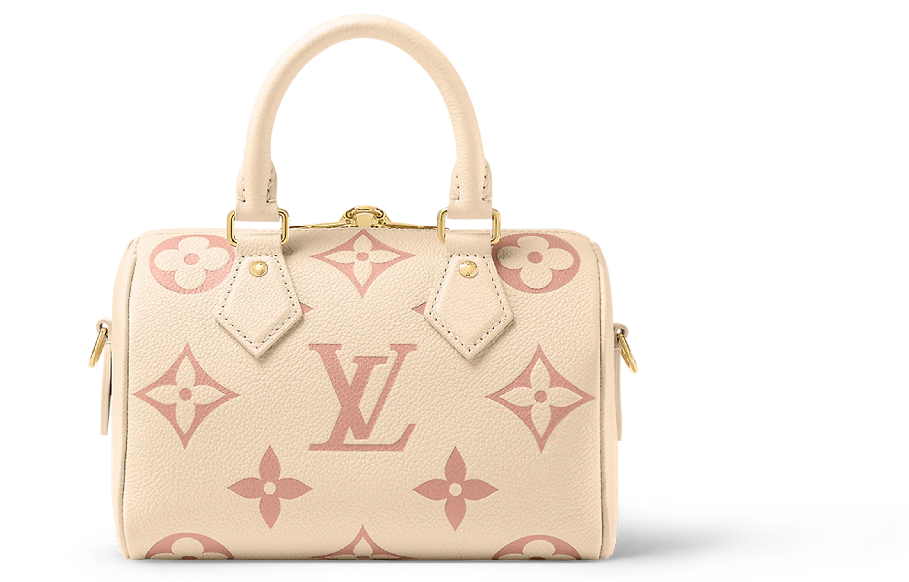 Кроссбоди-сумка женская LOUIS VUITTON Speedy Bandoulière 20 бежево-розовая