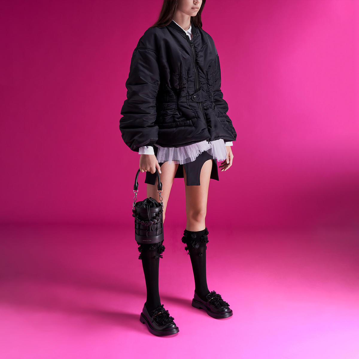 Сапоги женские CHARLES&KEITH CK1-70920121 черные, 35 EU