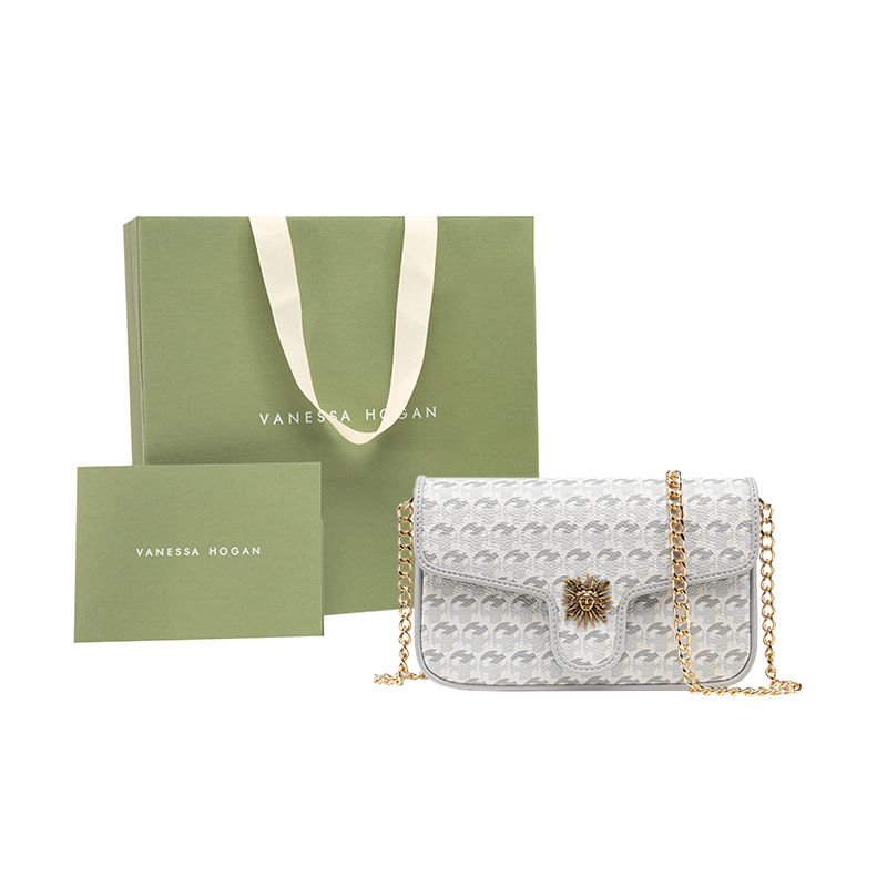 Сумка женская VANESSA HOGAN Feather Bag Chain Bag оливковая