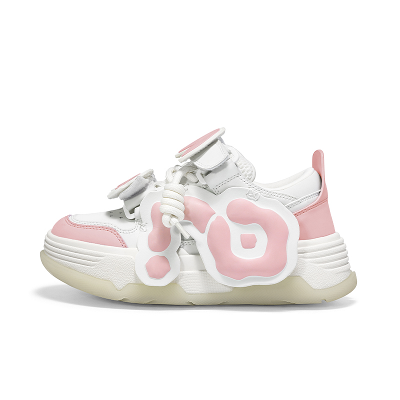 Кроссовки унисекс 223-111粉红兔 белые с розовым, 44 EU