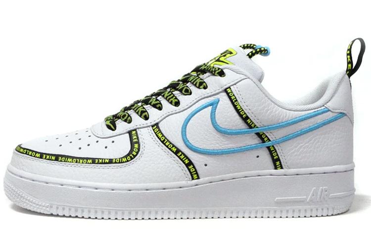 Кроссовки мужские Nike Air Force 1 '07 Premium Worldwide Pack голубые, 45.5 EU