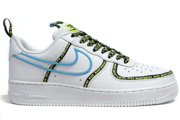 Кроссовки мужские Nike Air Force 1 '07 Premium Worldwide Pack голубые, 45.5 EU