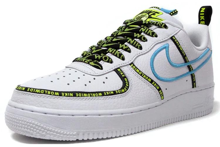 Кроссовки мужские Nike Air Force 1 '07 Premium Worldwide Pack голубые, 45.5 EU