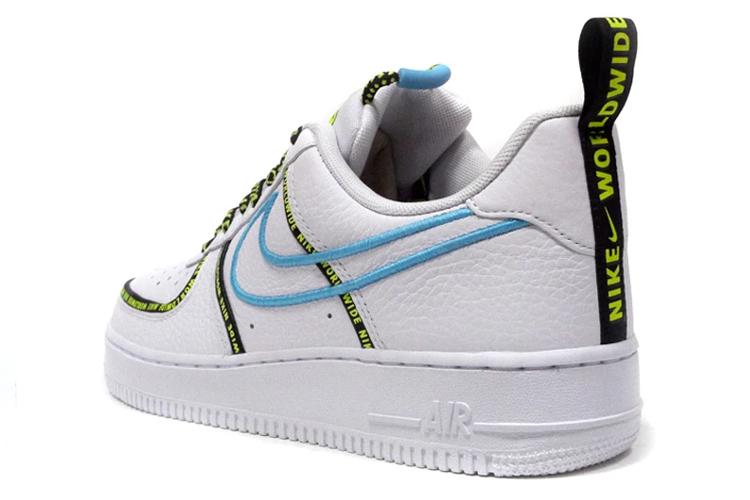 Кроссовки мужские Nike Air Force 1 '07 Premium Worldwide Pack голубые, 45.5 EU