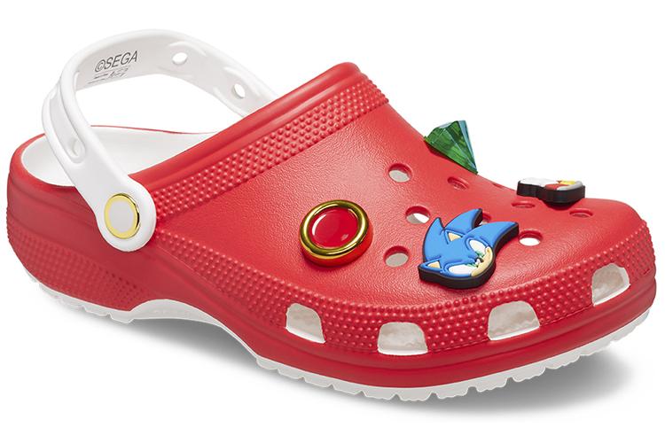 Шлепанцы унисекс Crocs Classic Clog Sonic The Hedgehog красные, 39-40 EU