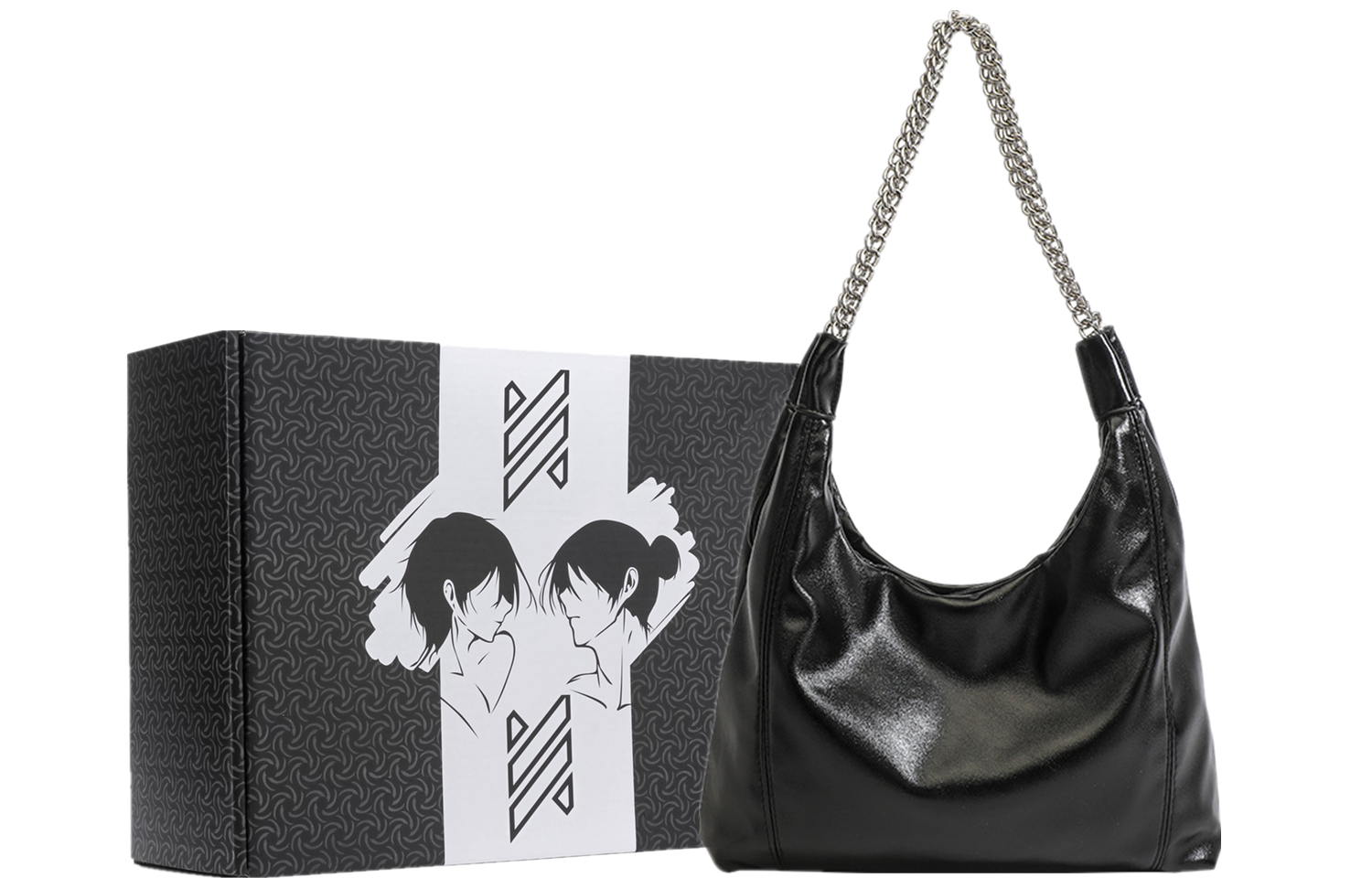 Сумка женская NOMK PU Chain Bag черная