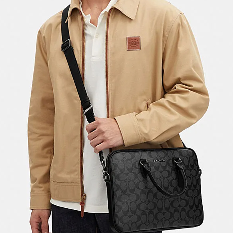 Папка для документов мужская COACH Gotham черная