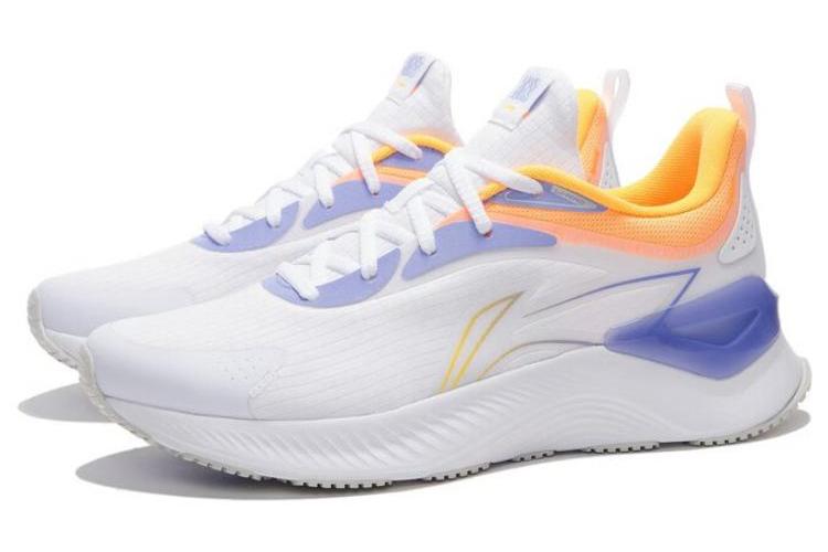Кроссовки мужские LiNing YueYing Element белые, желтые, пурпурные, 46 EU