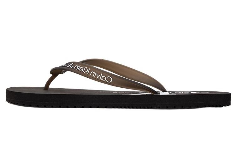 Шлепанцы мужские CKJ CALVIN KLEIN JEANS черные, 44 EU