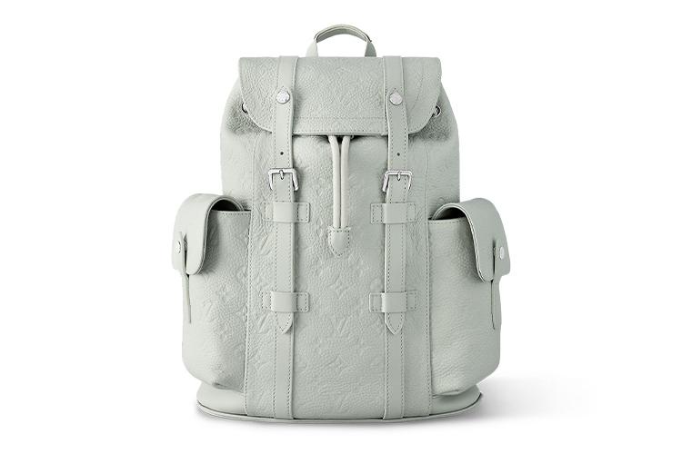 Рюкзак мужской LOUIS VUITTON Christopher PM серо-зеленый, маленький размер