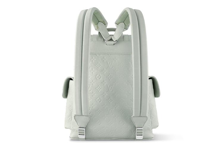 Рюкзак мужской LOUIS VUITTON Christopher PM серо-зеленый, маленький размер