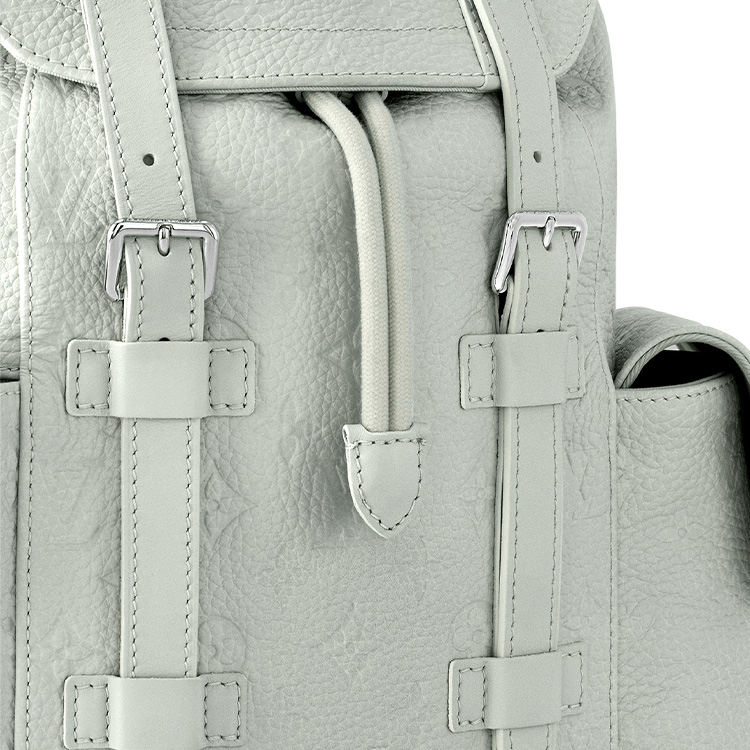 Рюкзак мужской LOUIS VUITTON Christopher PM серо-зеленый, маленький размер