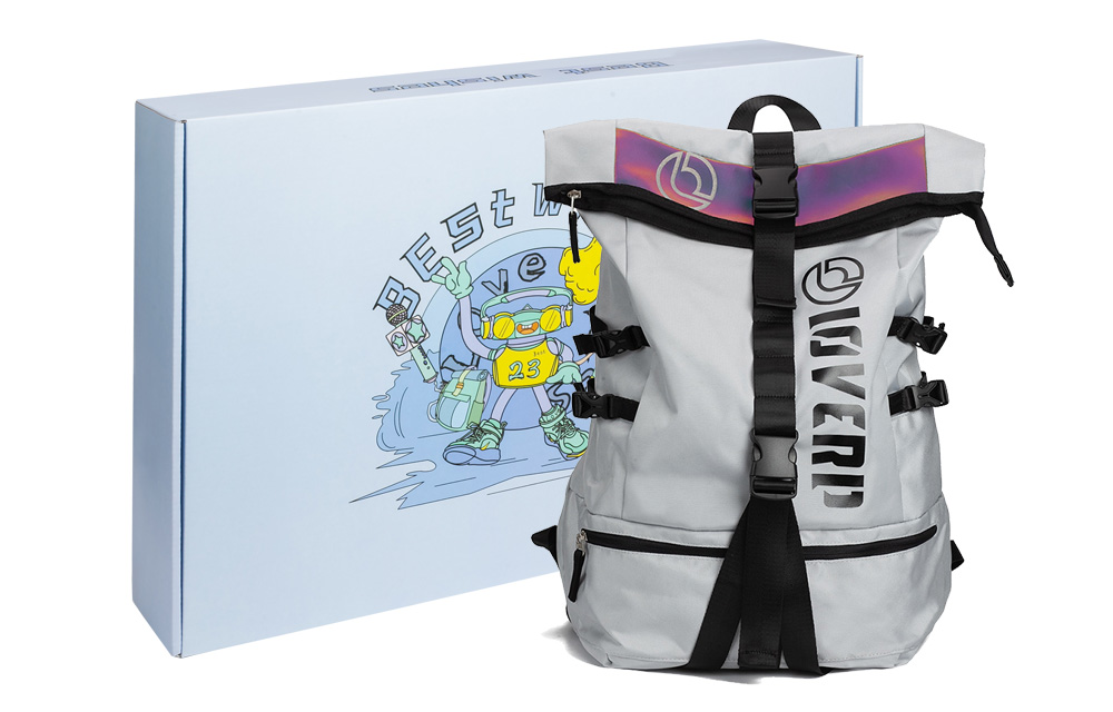 Рюкзак LOVERPUSS LP6081-1 серый-розовый