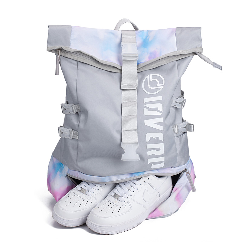 Рюкзак LOVERPUSS LP6081-1 серый-розовый