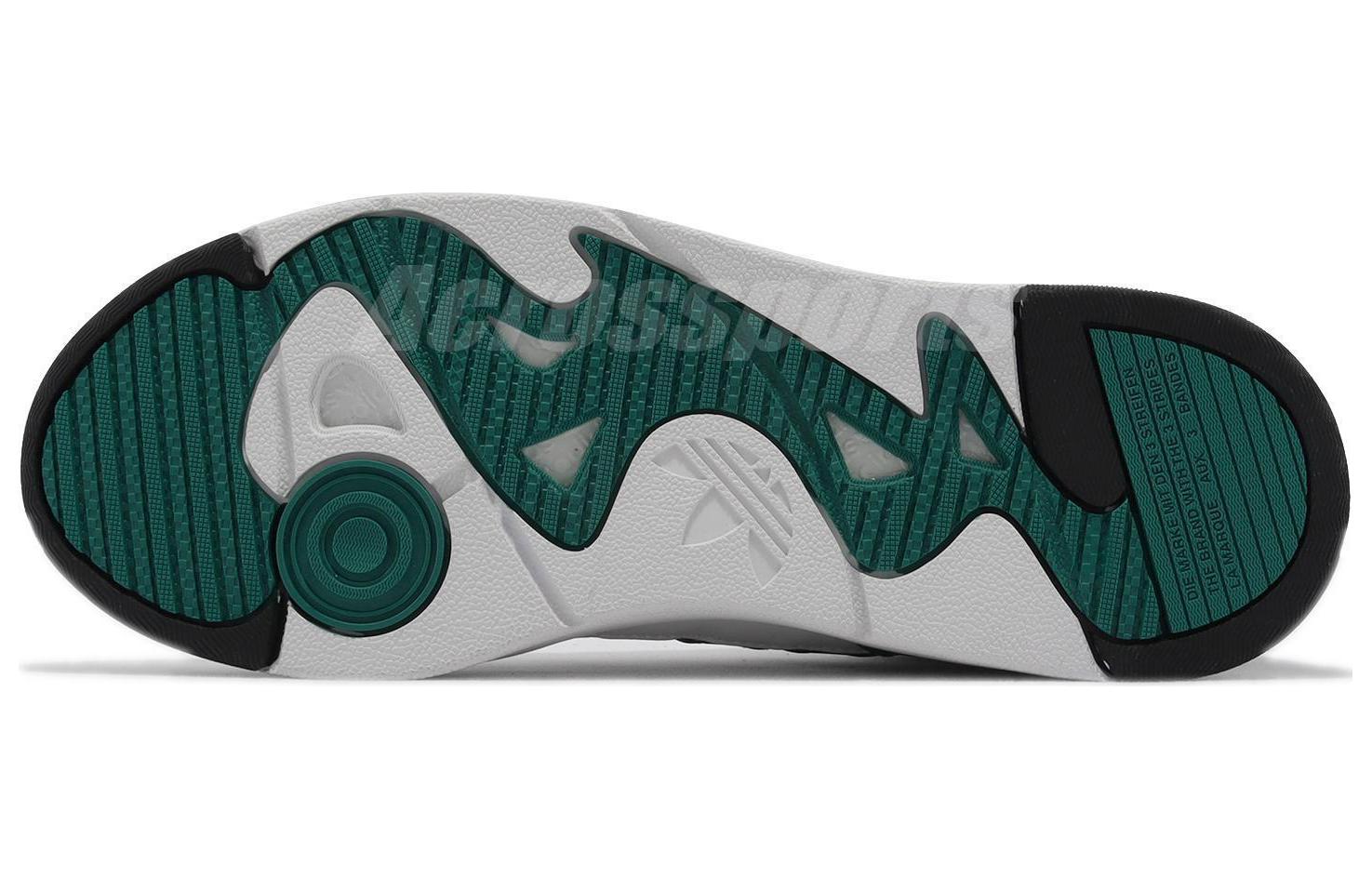 Кеды унисекс Adidas Post Up белые, черные, зеленые, 36 2/3 EU