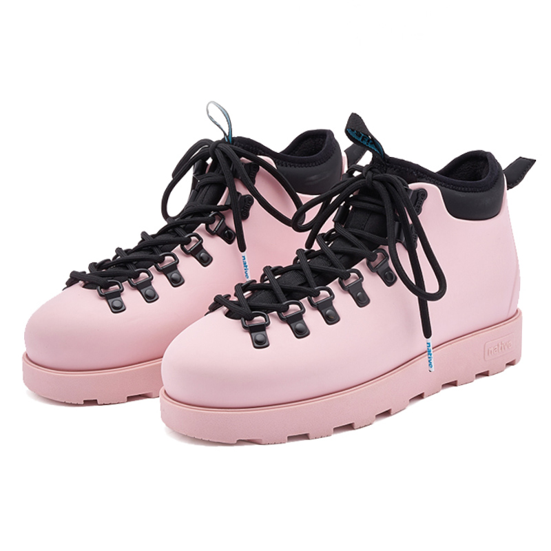 Ботинки женские Native Shoes Fitzsimmons Short Martin Boot серо-розовые, 40 EU