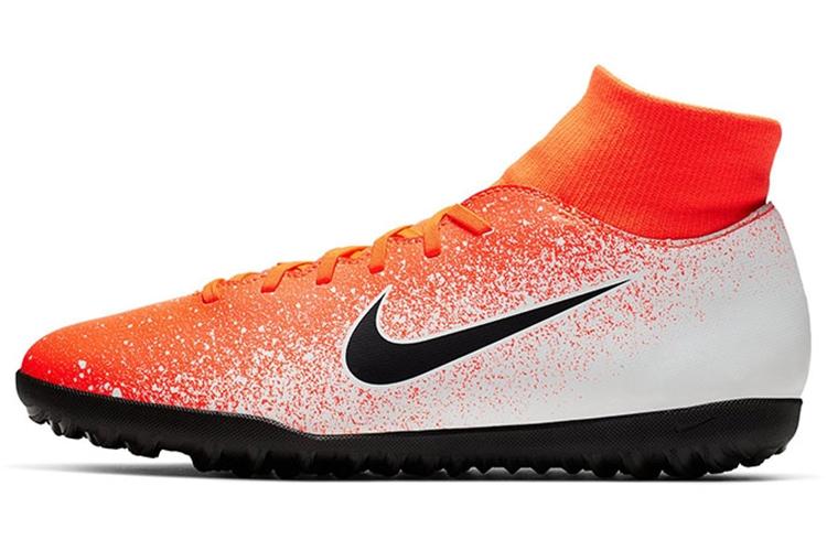 Футбольные бутсы мужские Nike Mercurial Superfly 6 оранжево-белые, 42 EU