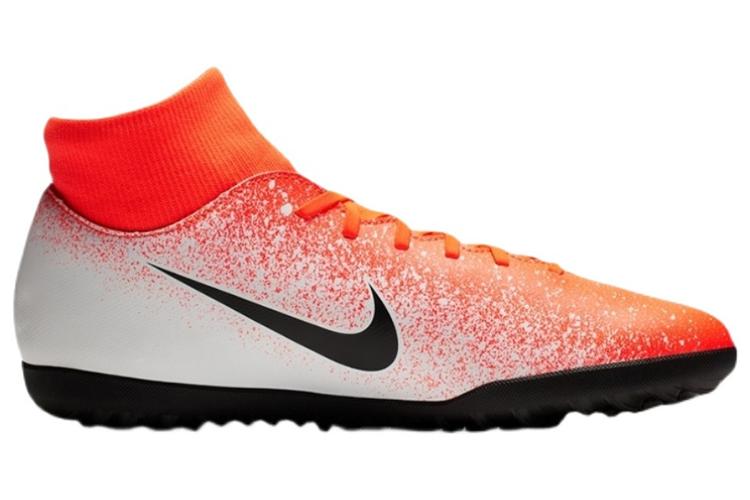 Футбольные бутсы мужские Nike Mercurial Superfly 6 оранжево-белые, 42 EU