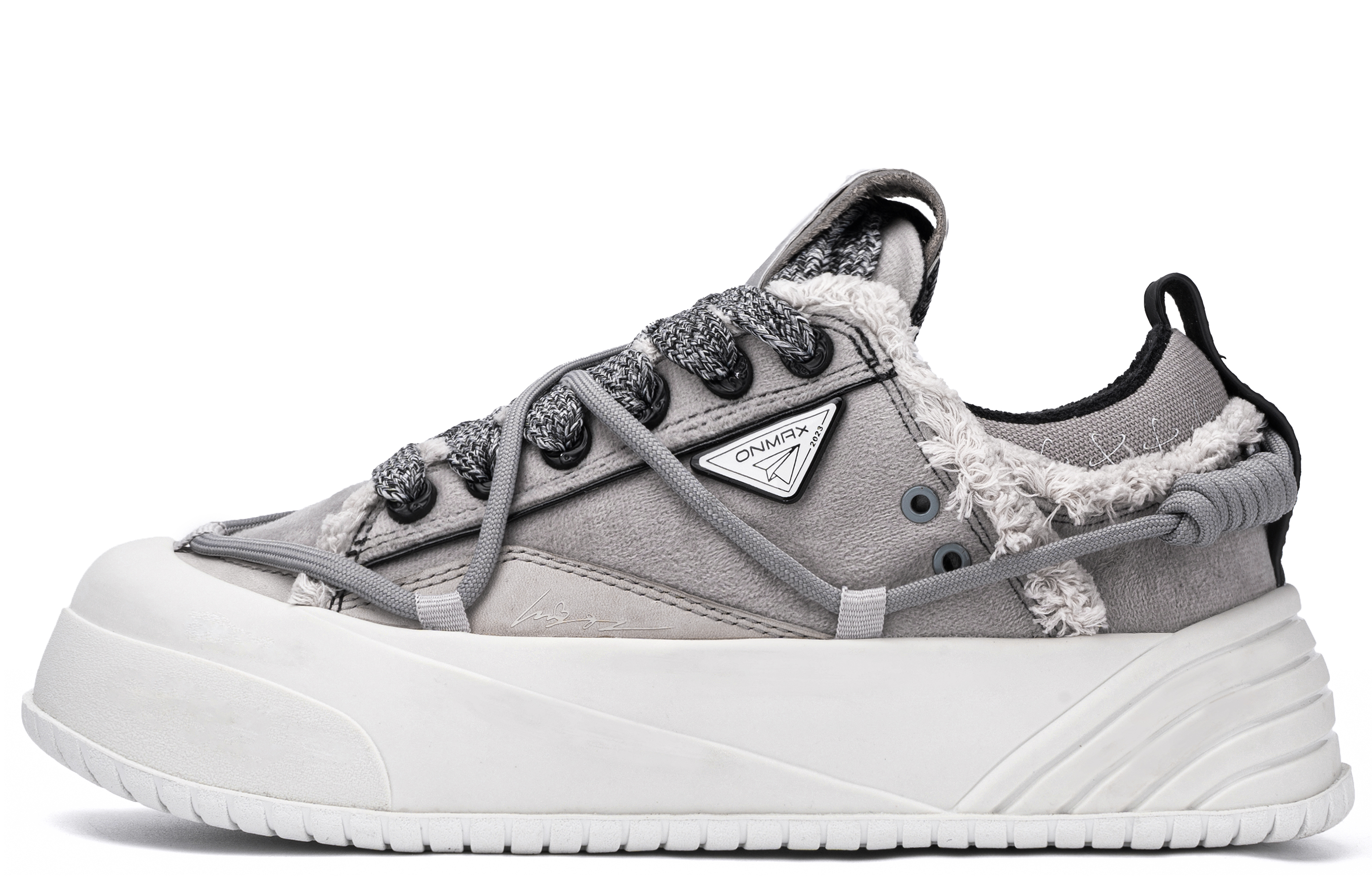 Кроссовки унисекс ON MAX Paper Airplane Series низкопрофильные серые, 35 EU