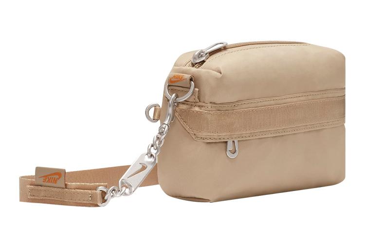 Сумка Nike CW9304-250 песочно-жёлтая, коричневая, лаймовая, серая