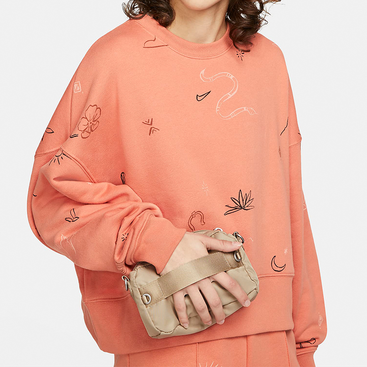 Сумка Nike CW9304-250 песочно-жёлтая, коричневая, лаймовая, серая