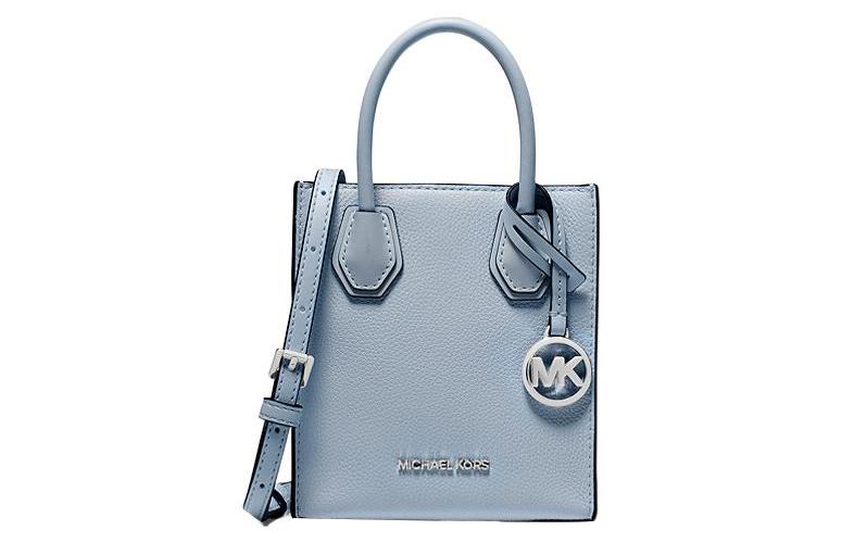 Сумка женская MICHAEL KORS Mercer Leather Tote Bag синего цвета