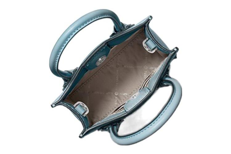 Сумка женская MICHAEL KORS Mercer Leather Tote Bag синего цвета