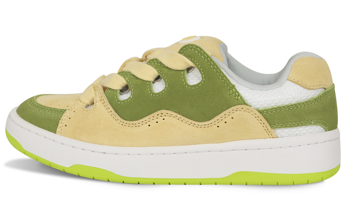 Кеды унисекс Ollieskate BAKEII25018 желто-зелёные, 42.5 EU