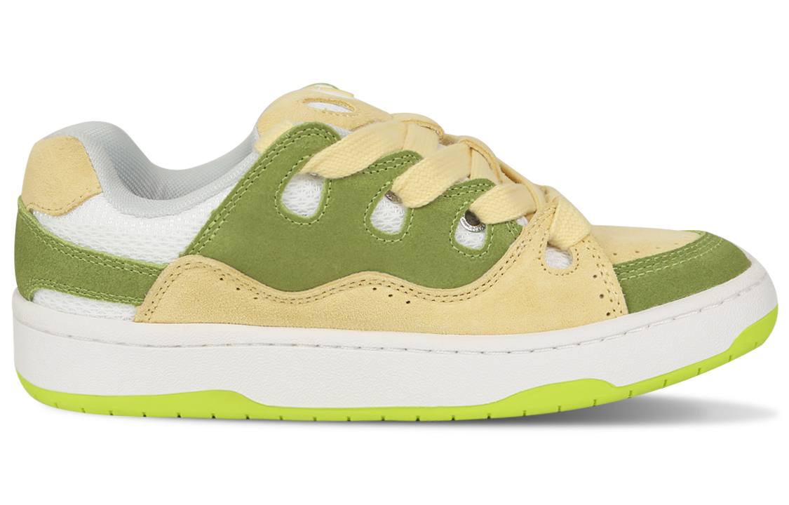 Кеды унисекс Ollieskate BAKEII25018 желто-зелёные, 42.5 EU