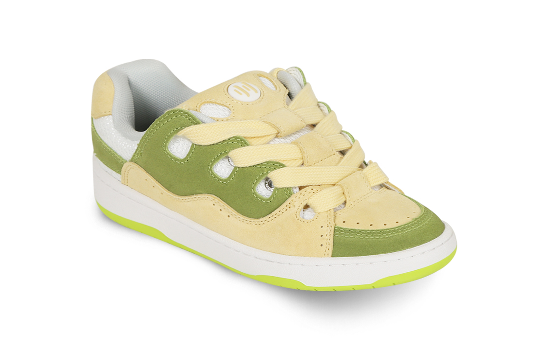 Кеды унисекс Ollieskate BAKEII25018 желто-зелёные, 42.5 EU