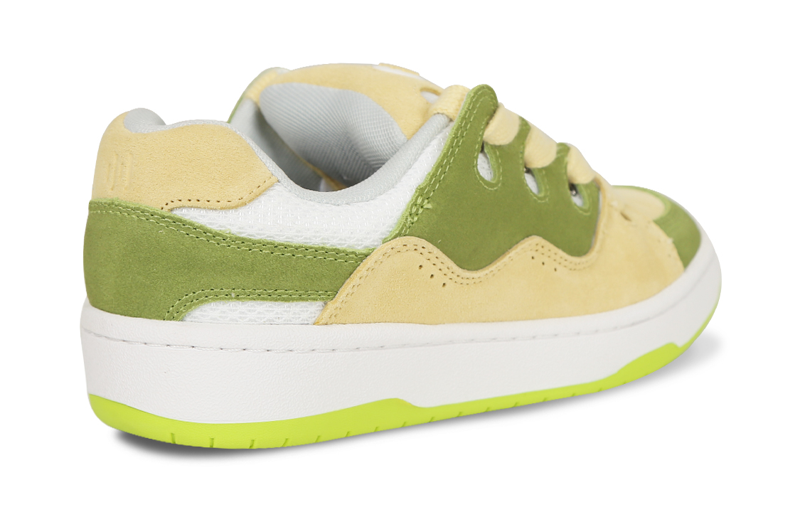 Кеды унисекс Ollieskate BAKEII25018 желто-зелёные, 42.5 EU