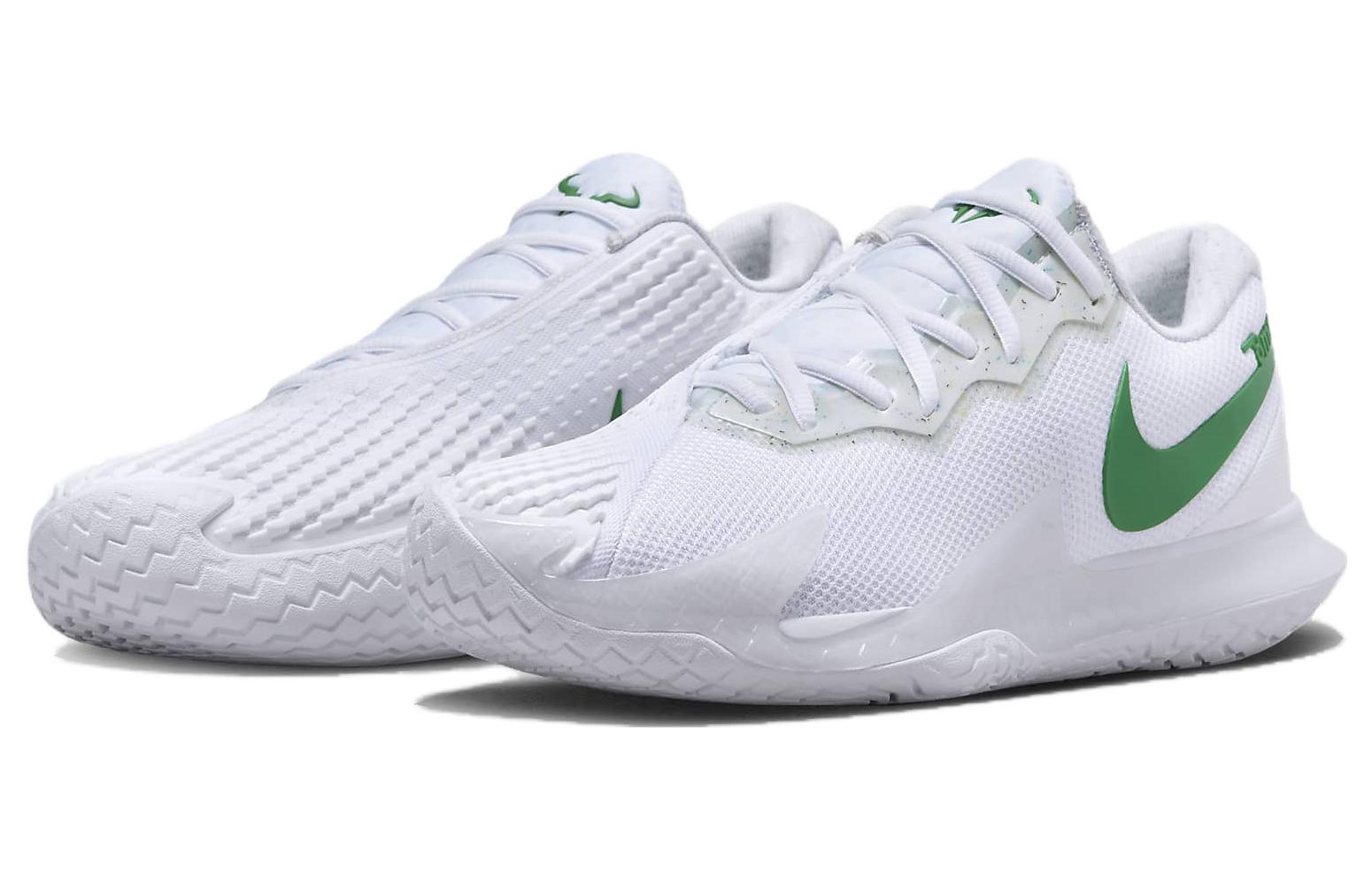 Кроссовки мужские Nike Court Zoom Vapor X белые и зелёные, 40.5 EU