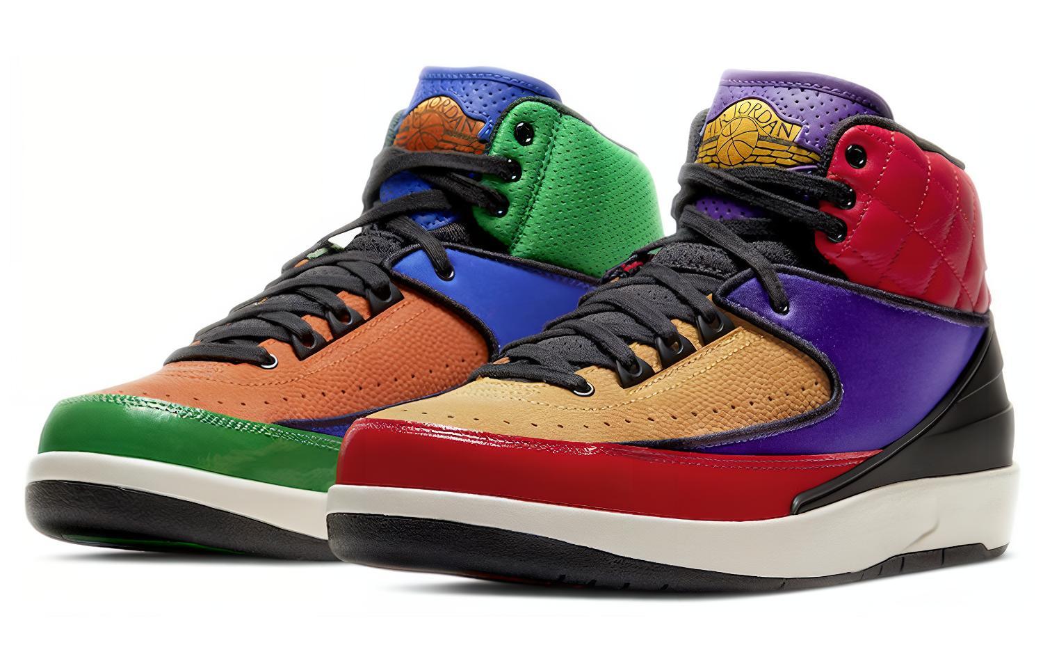 Кеды женские Jordan 2 Retro Multi Color, 40 EU