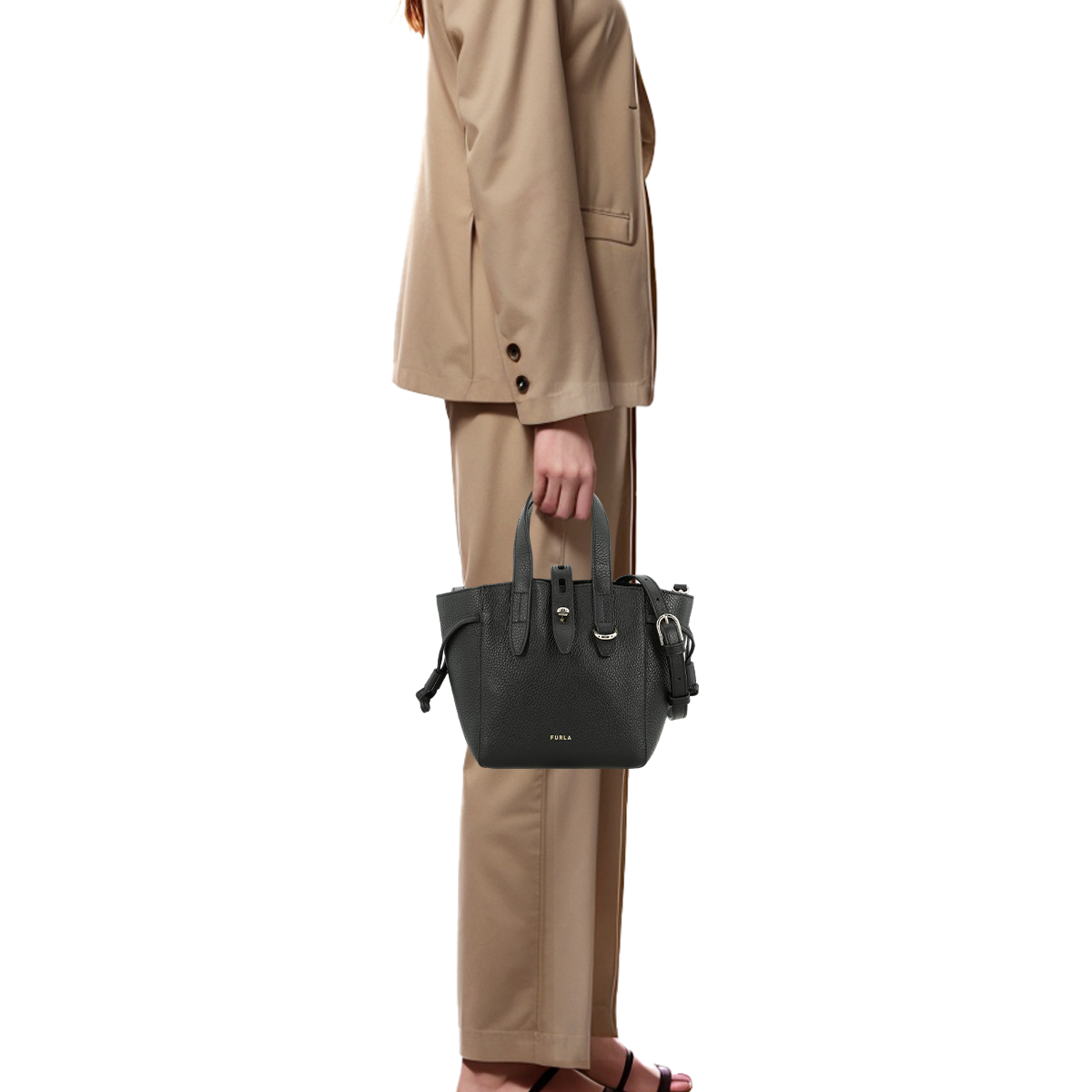 Сумка-тоут женская Furla Net Collection черная