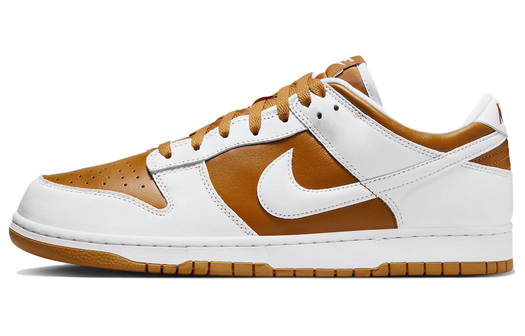Кроссовки мужские Nike Dunk Low Reverse Curry белые, коричневые, 40 EU