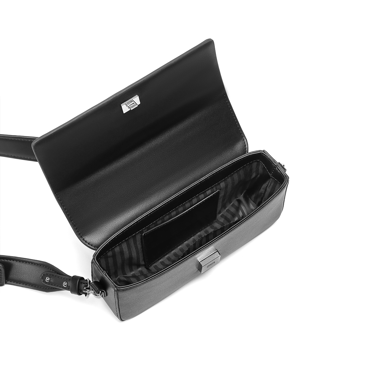 Кроссбоди-сумка унисекс Yawei Kuroda Trumpets черная