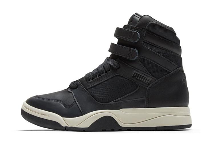 Кроссовки унисекс PUMA Palace Guard Mid Courtside черные, 37.5 EU