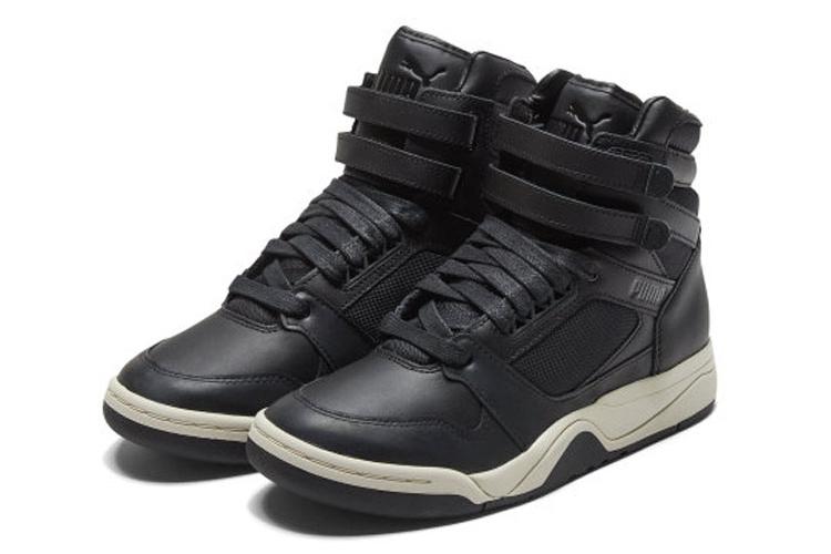 Кроссовки унисекс PUMA Palace Guard Mid Courtside черные, 37.5 EU