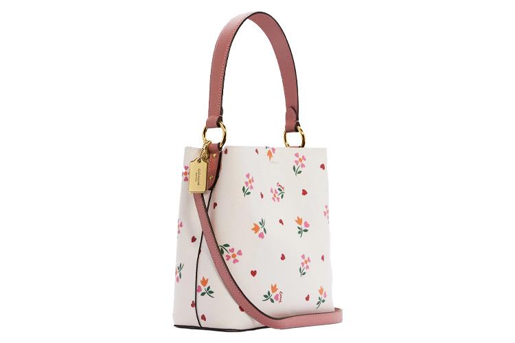 Сумки женские COACH Town C7976-IMCAH розовые, белые