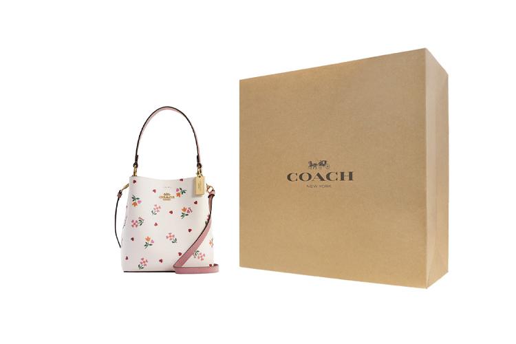 Сумки женские COACH Town C7976-IMCAH розовые, белые