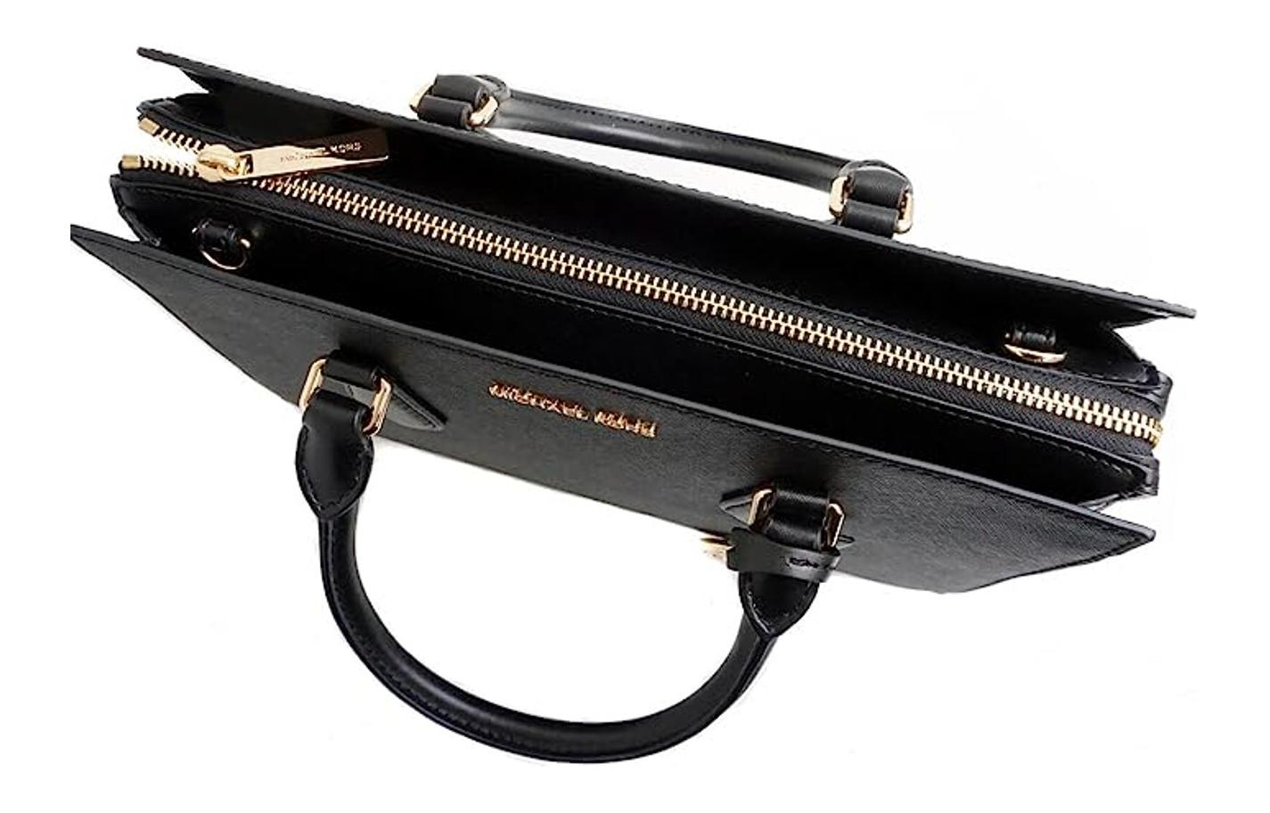 Сумка женская MICHAEL KORS MK Sheila черная, золотая