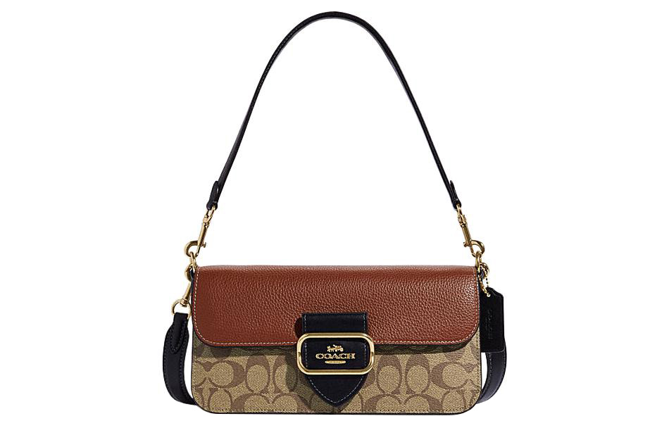 Сумка женская COACH CE560-IME7V хаки и коричневая