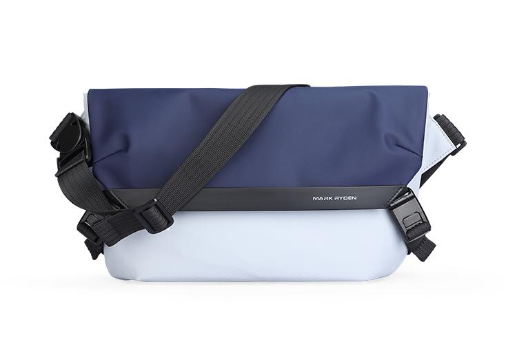 Сумка мужская MARK RYDEN L-MR2819 черная, серо-голубая