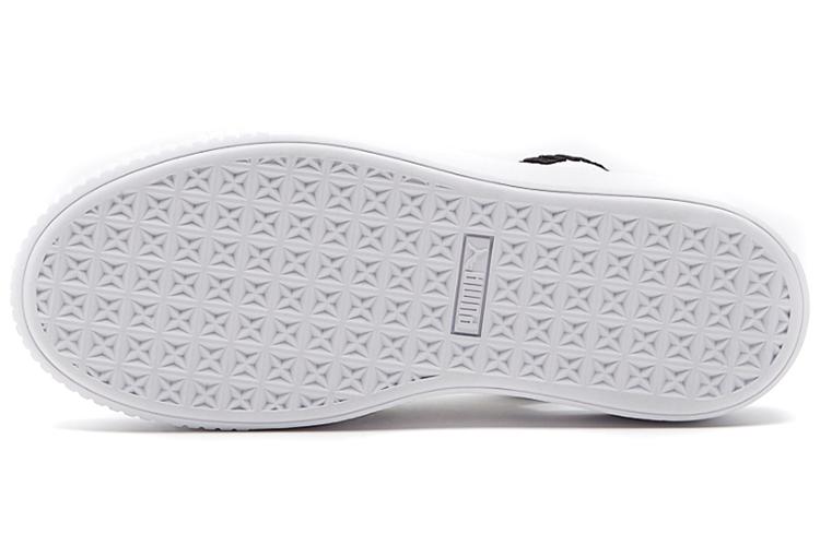 Платформенные сандалии женские PUMA Platform Trace бело-черные, 38 EU