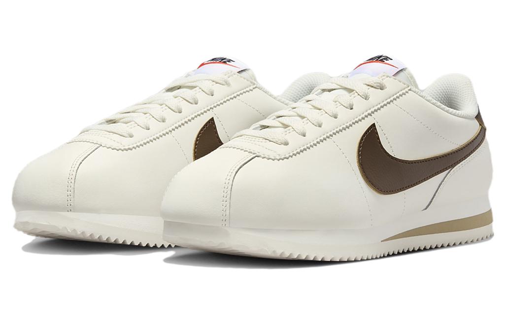 Кроссовки женские Nike Cortez Cacao Wow белые, коричневые, 35.5 EU