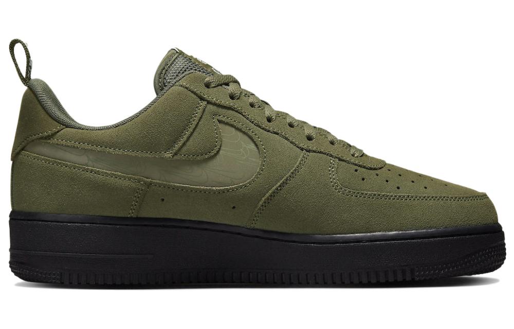 Кроссовки мужские Nike Air Force 1 Low '07 LV8 SE Cargo Khaki White Black, 40.5 EU