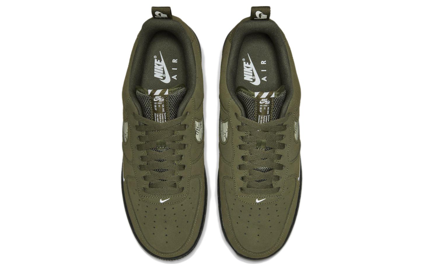 Кроссовки мужские Nike Air Force 1 Low '07 LV8 SE Cargo Khaki White Black, 40.5 EU