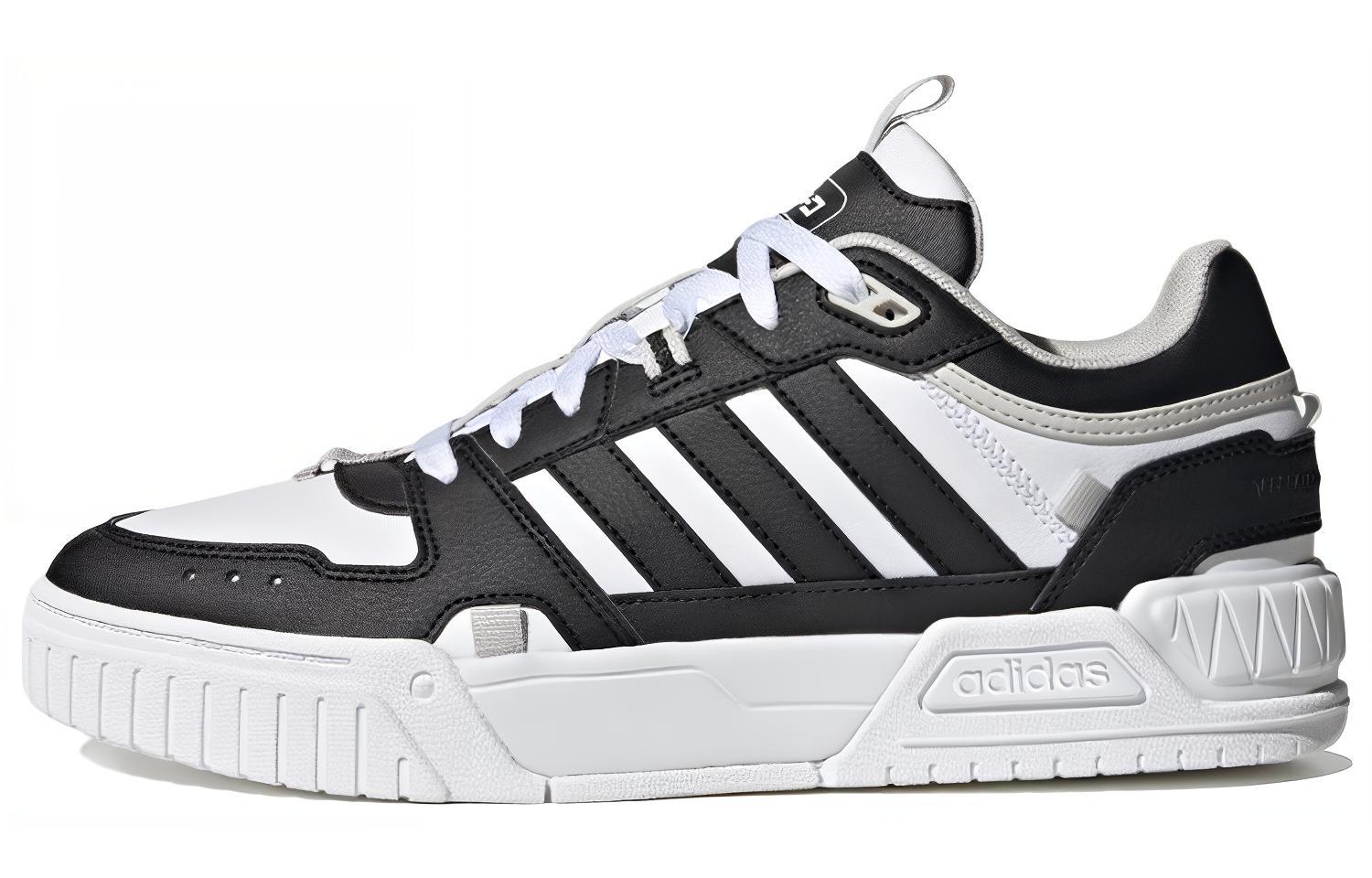 Кроссовки унисекс Adidas Neo D Pad черно-белые