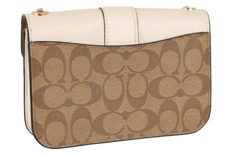 Сумка женская COACH Georgie бежево-коричневая